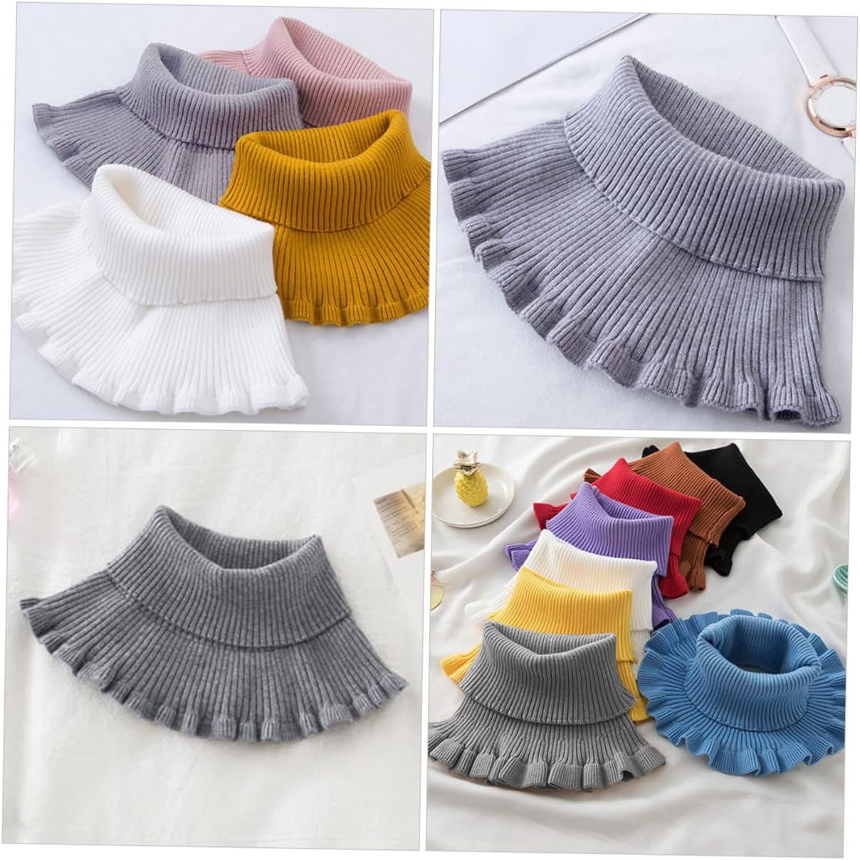 NOLITOY High Warm False Neck Warmer Neck Gaiters for Men Sleeve Winter Support from Fleece Soft Neck Protector