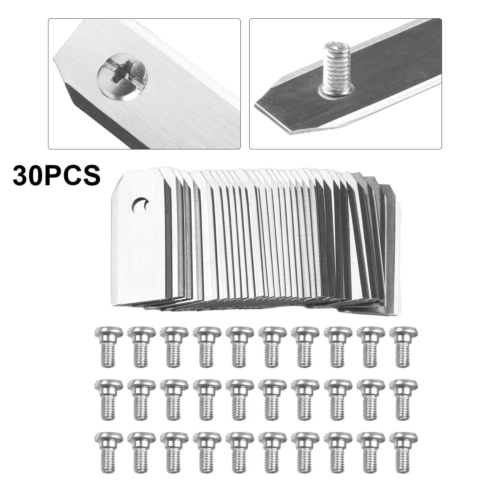 30 Cuchillas De Recambio For Cortacésped, 43 Mm
