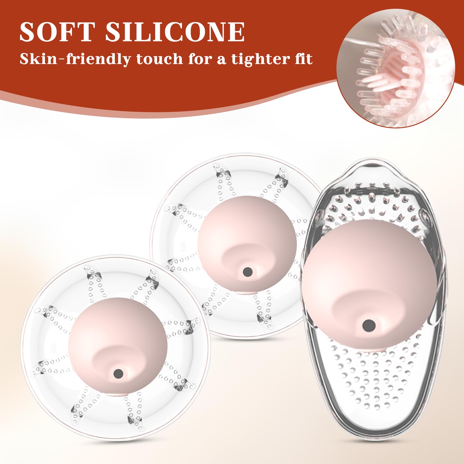 BDSMYOU Pompa per Capezzoli e Vagina 3 in 1 Sex Toys,Stimolatore per Clitoride,Succhia Clitoride e Capezzoli,Vibratoreper Donna Professionale con Telecomando,Sexytoysys Donna (A)