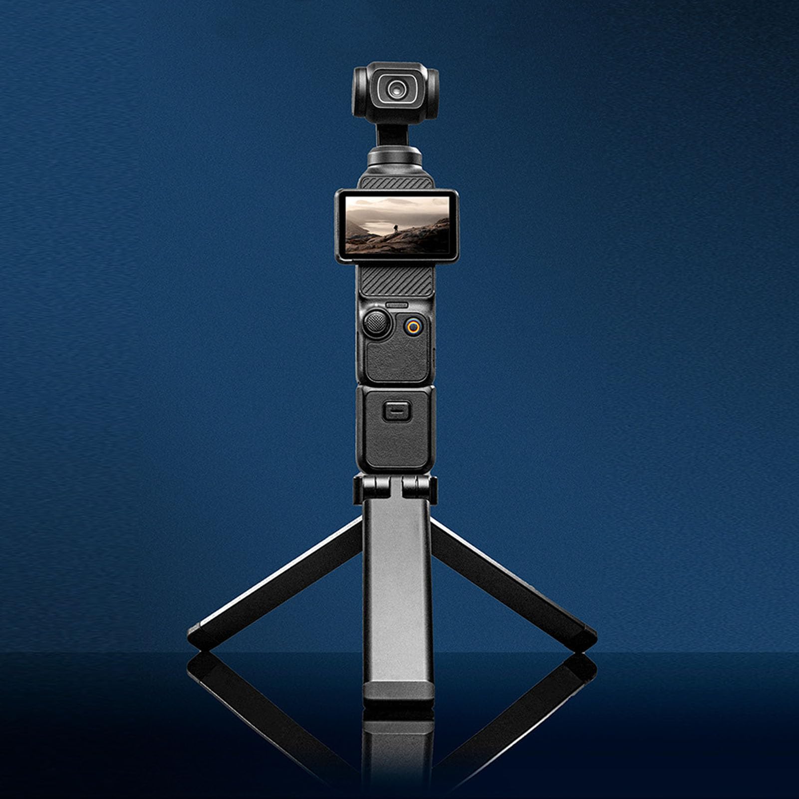Treppiede Magnetico Pieghevole, Mini Treppiede Portatile in Lega di Alluminio con Angolo Regolabile a 250° e Filettatura Universale da 1/4 di Pollice per Smartphone Action Camera