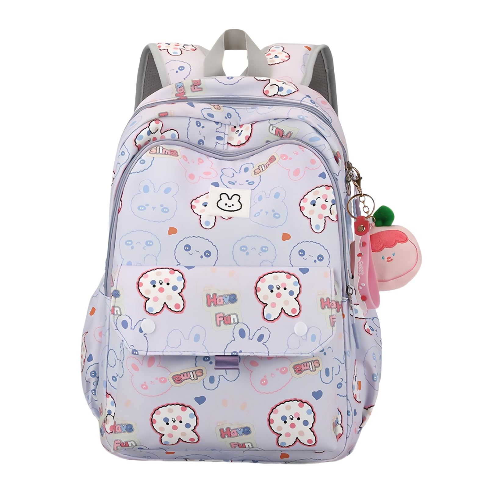 VIDOSCLA Girls Backpack for School Colorful Bear Bookbag Teen Boys Backpack