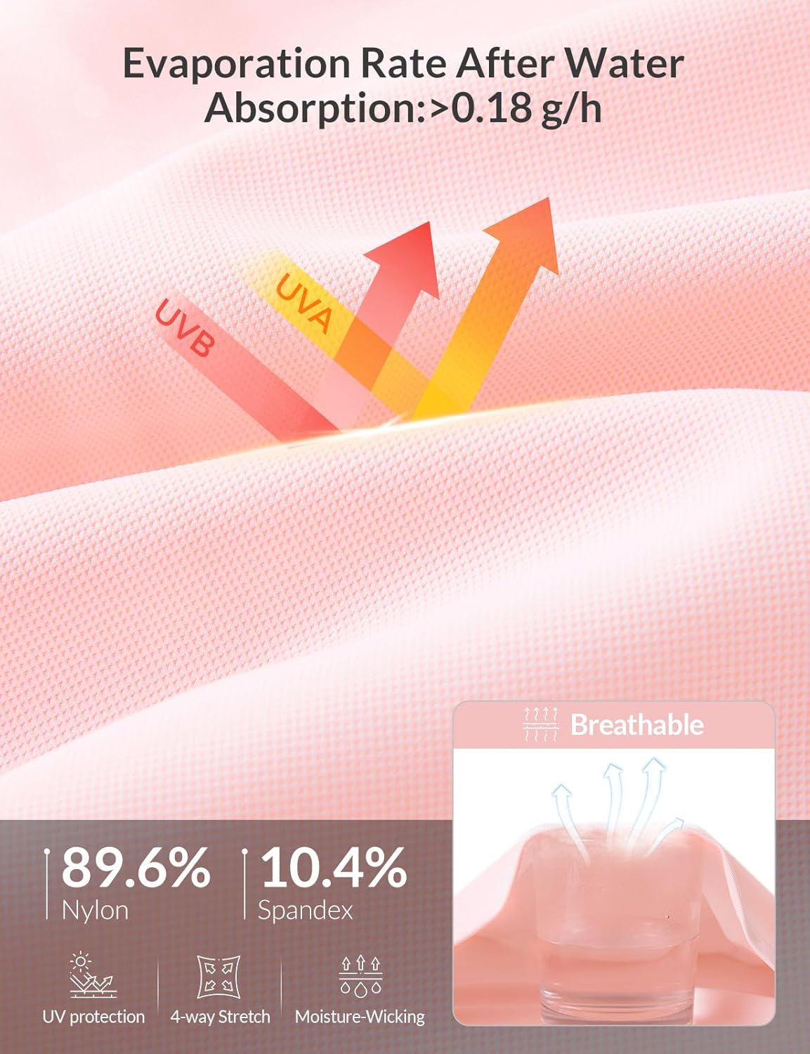 baleaf Womens Half Sleeve Golf Shirts Elbow Length Sleeve Quarter Zip Polo Tops V Neck UPF 50+ Sun Protection Workout - Image 6