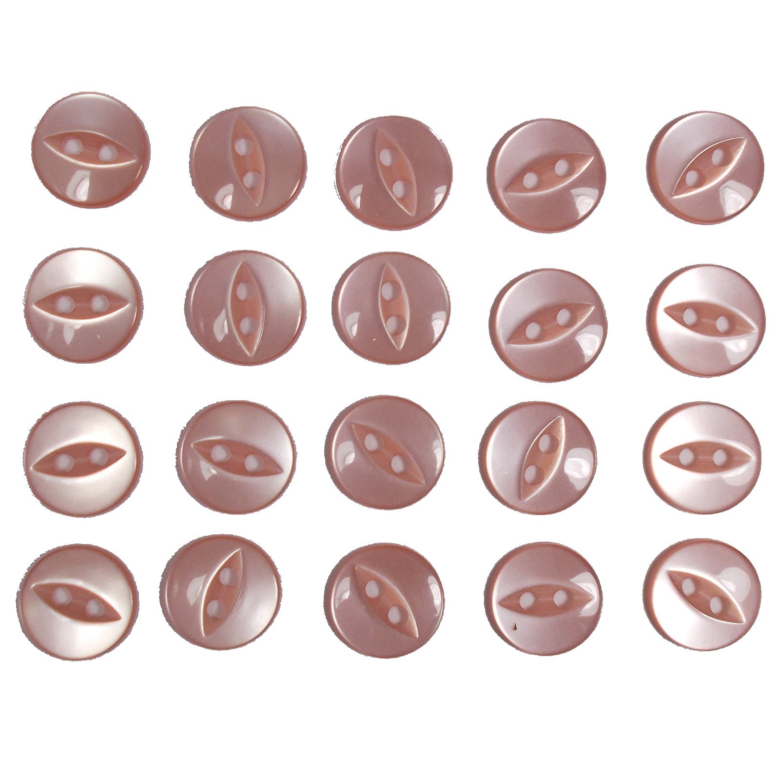 Push The Button Pale Pink Fisheye Basic Buttons 19Mm (, 20)