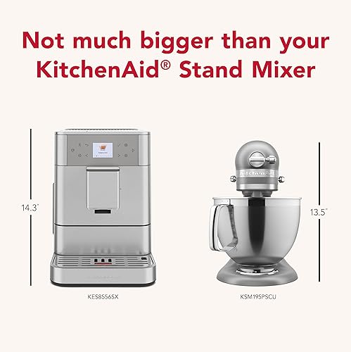 Miniatura 8 de KitchenAid Máquina de café espresso completamente automática KF6, KES8556SX, acero inoxidable