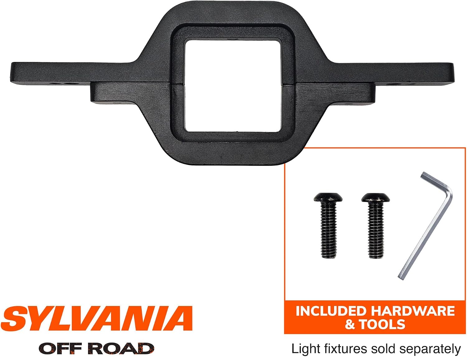 SYLVANIA - Tow Hitch Mount Bracket - Lifetime Limited Warranty, Universal Fit for LED Lights, Off Road Light Mounting, Truck, Car, ATV, UTV, SUV, 4x4 (1 PC)