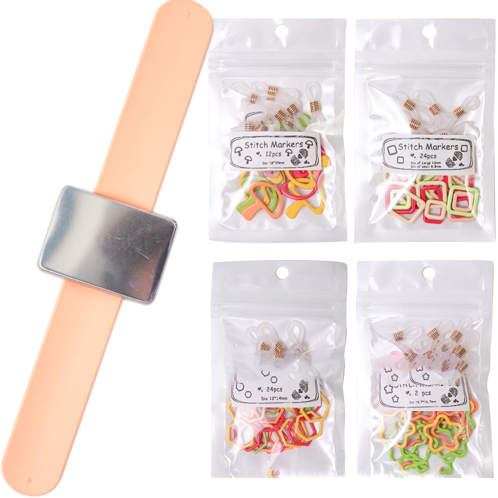 Buxuaaaa Marker Stitches Marker Clip for Handwork Knitting Craft Stitches Crochet Locking Needle Clip Crochet Hook