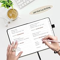 Vista 6 de Libro de contraseñas con pestañas alfabéticas, protector de contraseñas de tapa dura, organizador de cuaderno de contraseñas para computadora e