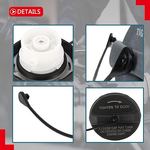 Miniatura 6 de 8100-1002 Tapa de gasolina, tapa del depósito de combustible para 200 300M Aspen Sebring TownCountry Dakota Magnum Ram Genesis Sonata Cherokee