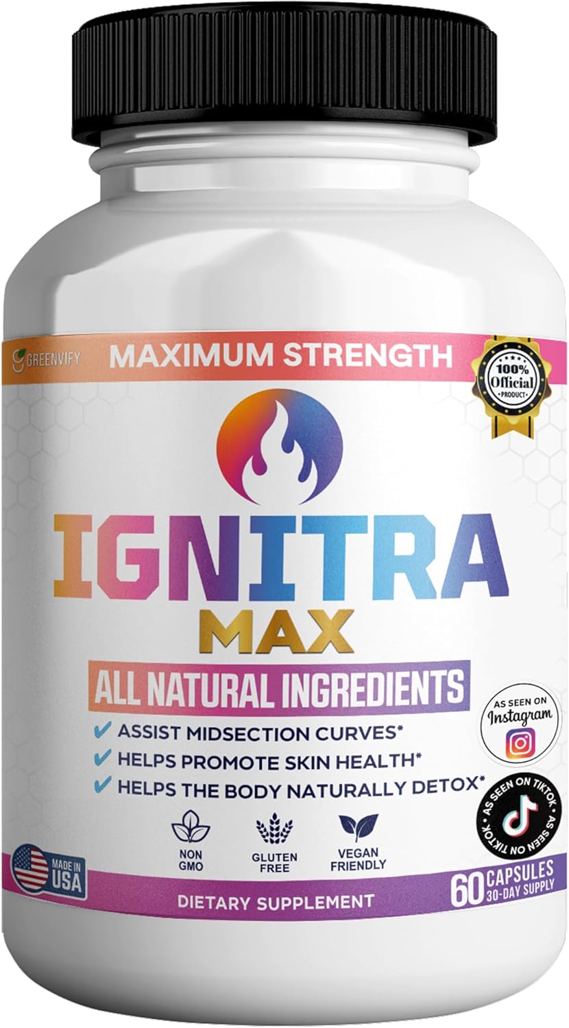 Ignitra Max Dietary Supplement, 60 Capsules, Natural Detox Support, Vegan Friendly, Non-GMO, Gluten Free, 30 Day Supply (2)