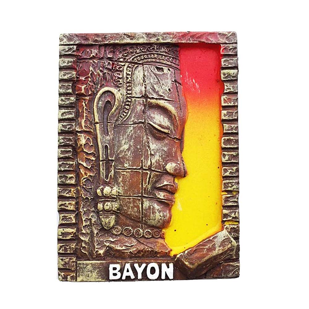 Muyu Magnet Souvenir Bayon Temple Angkor Wat Cambodia 3D Fridge Tourist Gift Collection Home kitchen Decoration ic Sticker Refrigerator