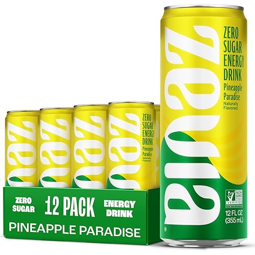 Miniatura 6 de Zevia Bebida energética sin calorías, kiwi de fresa, 120 mg de cafeína, cero azúcar, sin OMG, 12 onzas líquidas (paquete de 12)