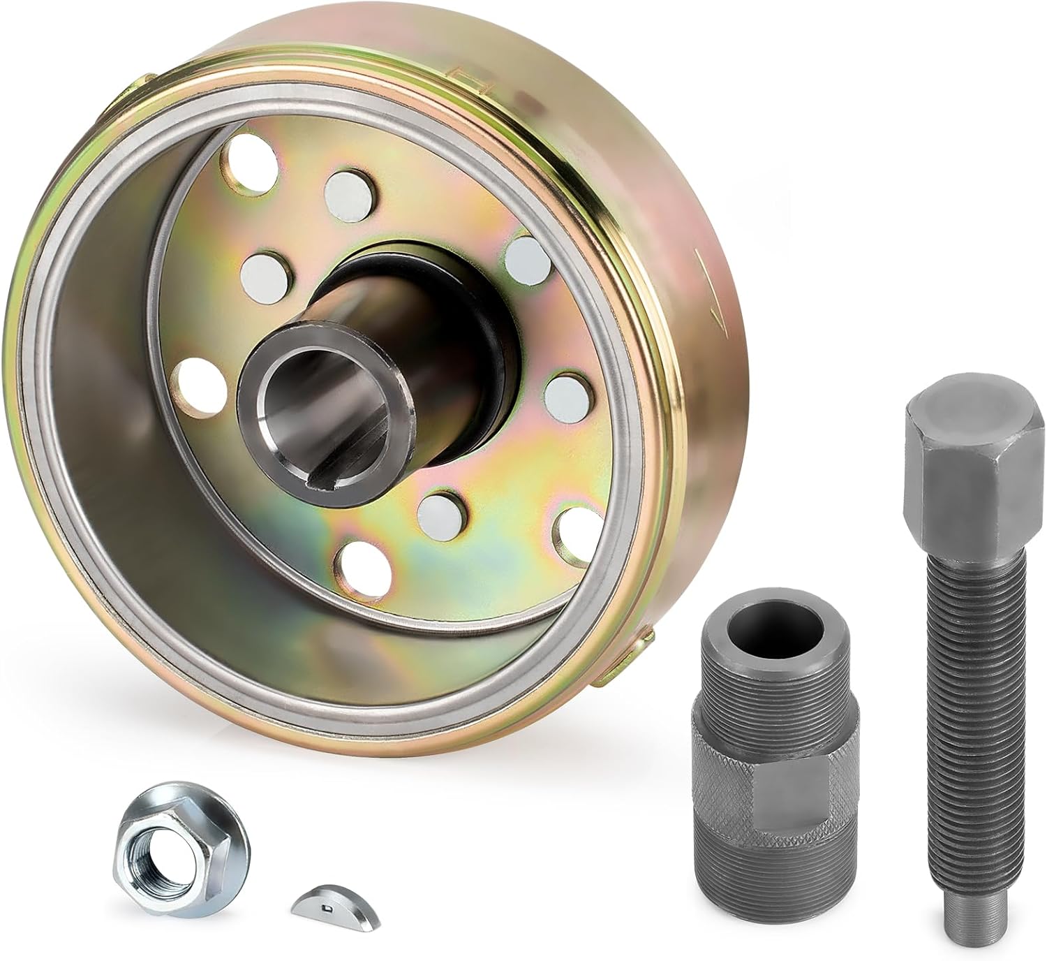 Flywheel Rotor & Flywheel Puller & Woodruff Key Nut for Yamaha Banshee 350 1987-2006