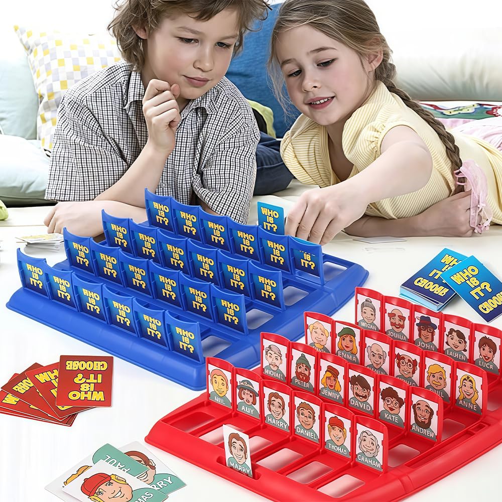 2PCS Mystery Person Guessing Board Game for Kids,QIANSSE Family Card Guessing Game Who Am I Interactive Educational Toys for All Ages - Image 6