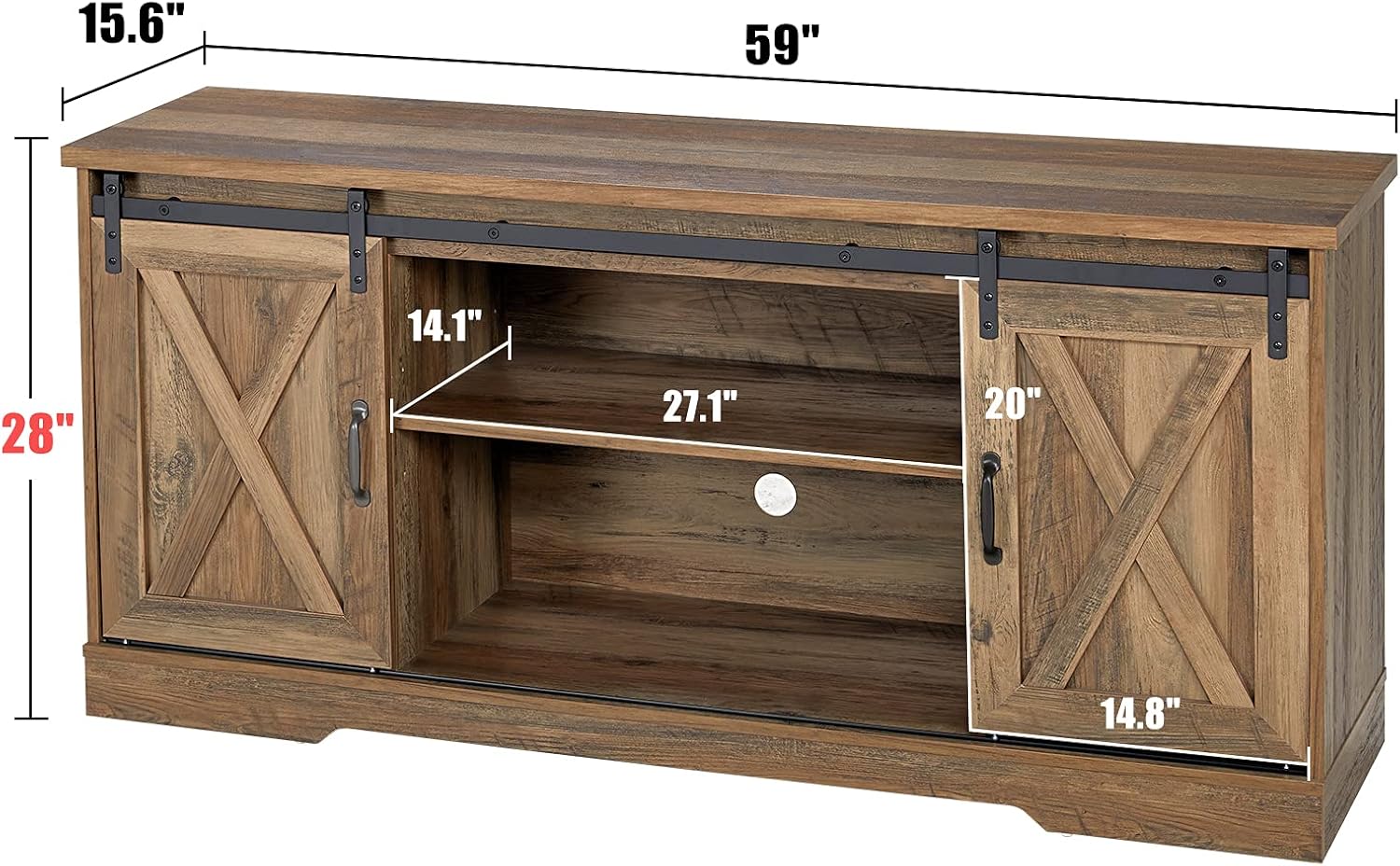Dimensions of the AMERLIFE TV Stand