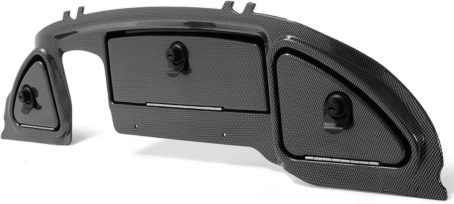 HECASA Golf Cart Dash Cover Compatible with 2008.5-Up Club Car Precedent Tempo Onward Dash Board Dashboard Dash Cap - Carbon Fiber Printing