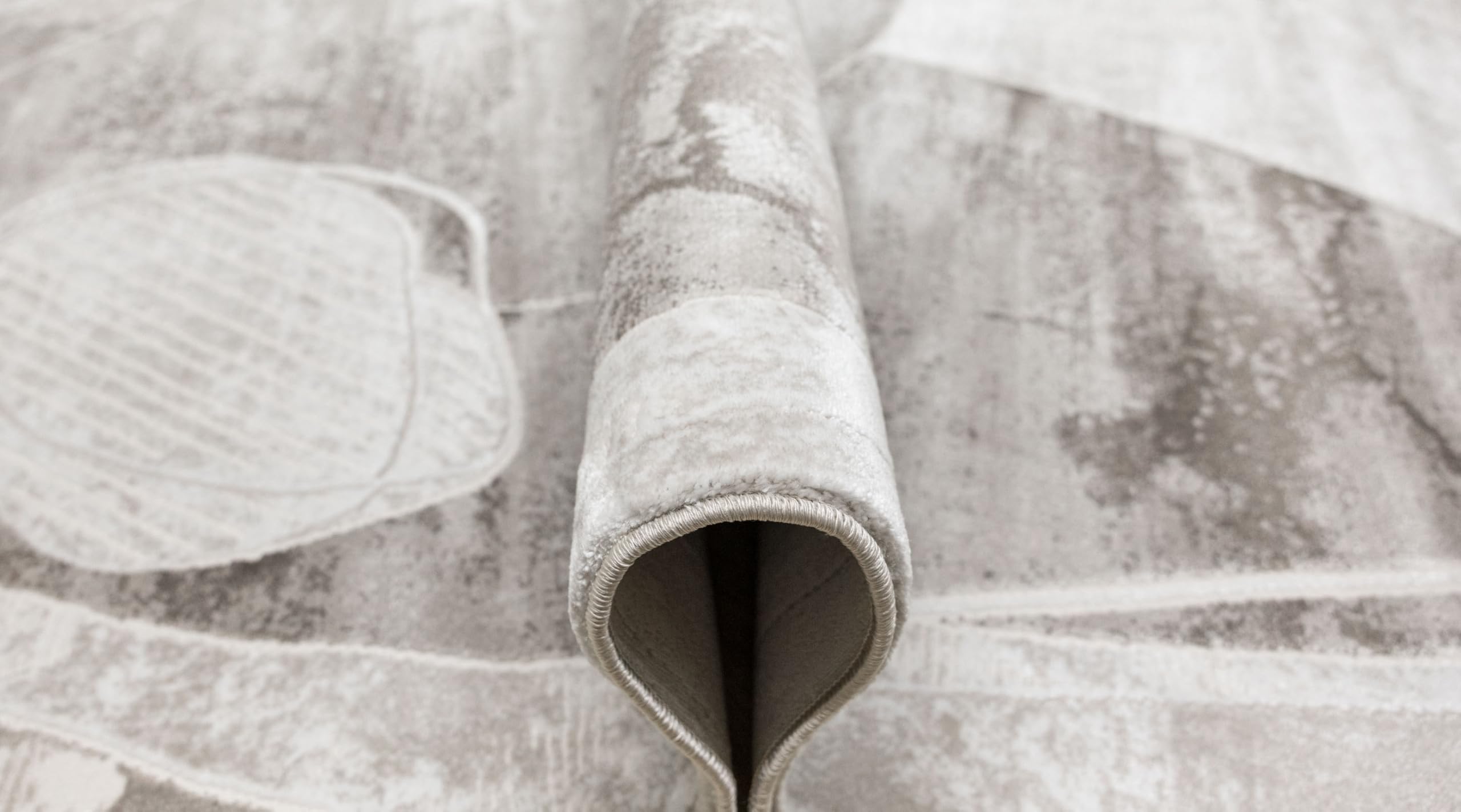 Teppiche Selenne Wohnzimmer, Unregelmäßige Form, Grau, Beige, 80x150 cm,Teppich Schlafzimmer, Tepich Waschbarer, Teppich groß, Bedroom Carpets, Rug The Carpet Living Room, Area Rugs,