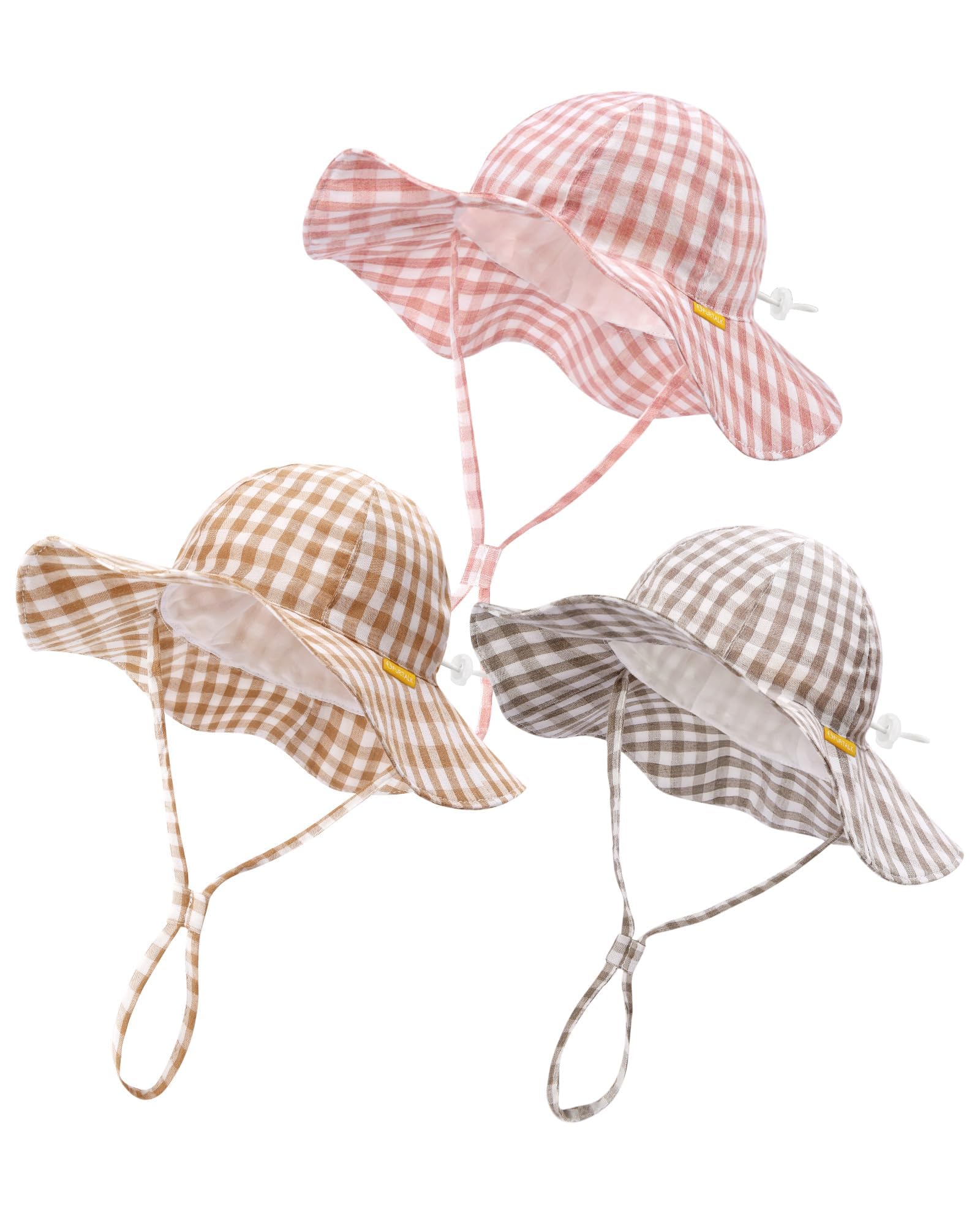 FURTALK Baby Sun Hat Toddler Summer Hats UPF 50+ Wide Brim Girls Boys Bucket Hat - 1