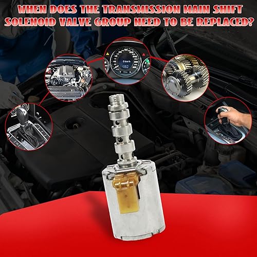 Miniatura 5 de 7 piezas de solenoide de transmisión 5R110W para F250 F350 F450 F550 Super Duty 2003-UP Control de cambio de transmisión y kit de solenoide