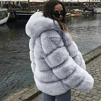HOOUDO Womens Coat Autumn Winter Fashion Casual Solid Thick