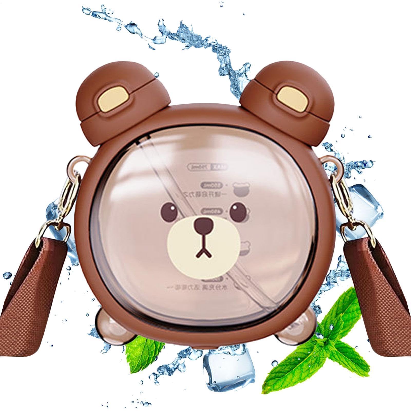 Taza de paja de cartoons infantiles con oso kawaii el regalo ideal para cumpleaños