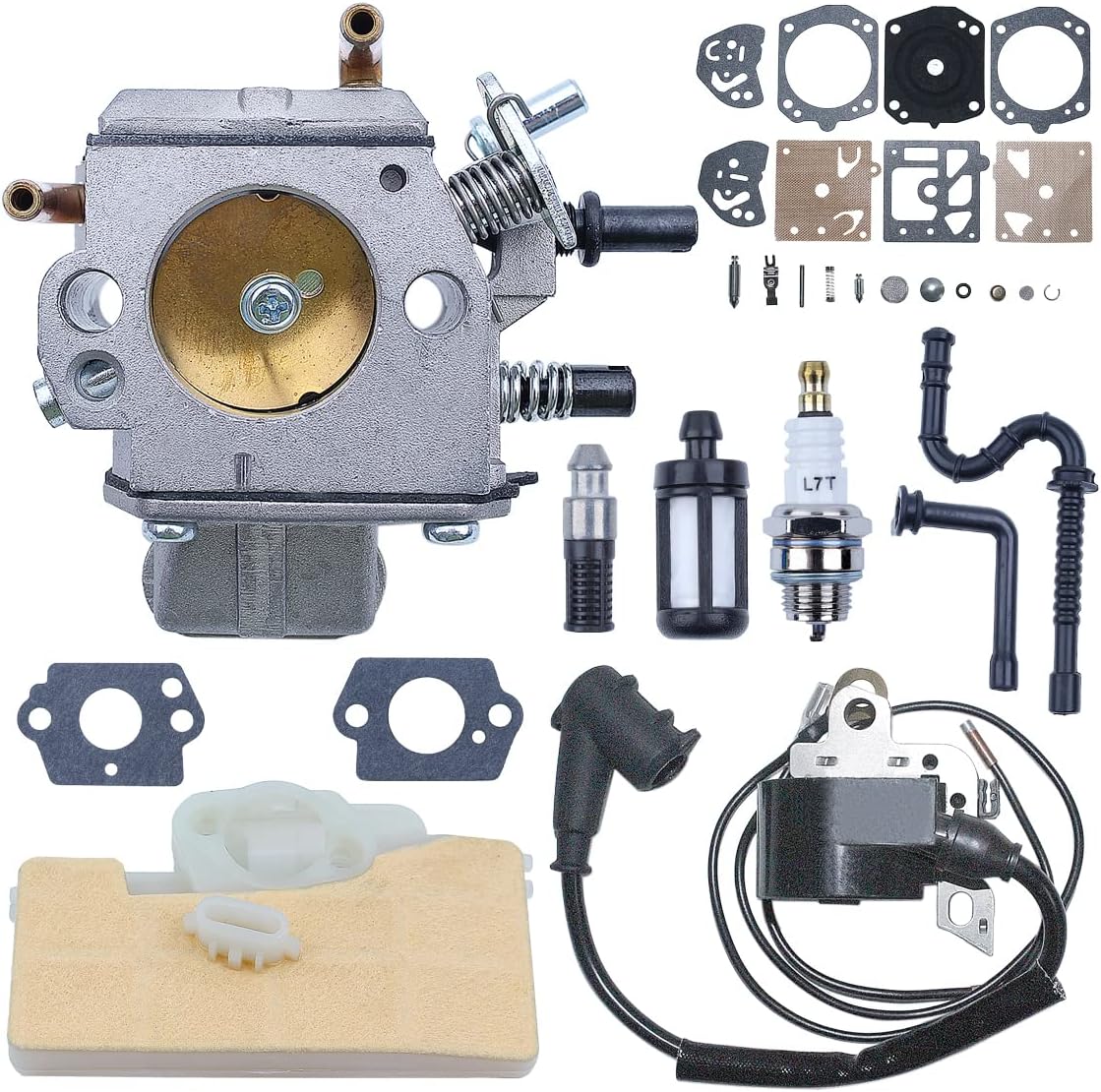 Carburetor Ignition Coil For Stihl MS390 029 039 MS290 Chainsaw 0000 400 1300, Carburetor, Air Filter, Fuel Filter, Fuel Line, Oil Filter, Oil Line, Ignition Coil