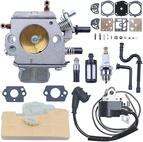 Miniatura 3 de Bobina de encendido del carburador para motosierra Stihl MS390 029 039 MS290 0000 400 1300, carburador, filtro de aire, filtro de combustible, línea