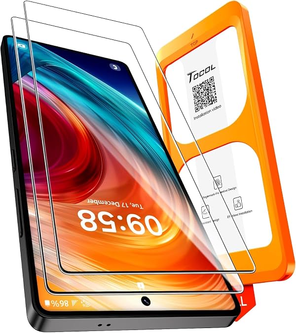 TOCOL para Samsung Galaxy S25 Ultra Protector de Pantalla | Instalación Fácil Sin Burbujas, Vidrio Templado 9H+, Irrompible Grado Militar 8FT, Anti-Rayaduras, Compatible con Funda HD 2 Pack