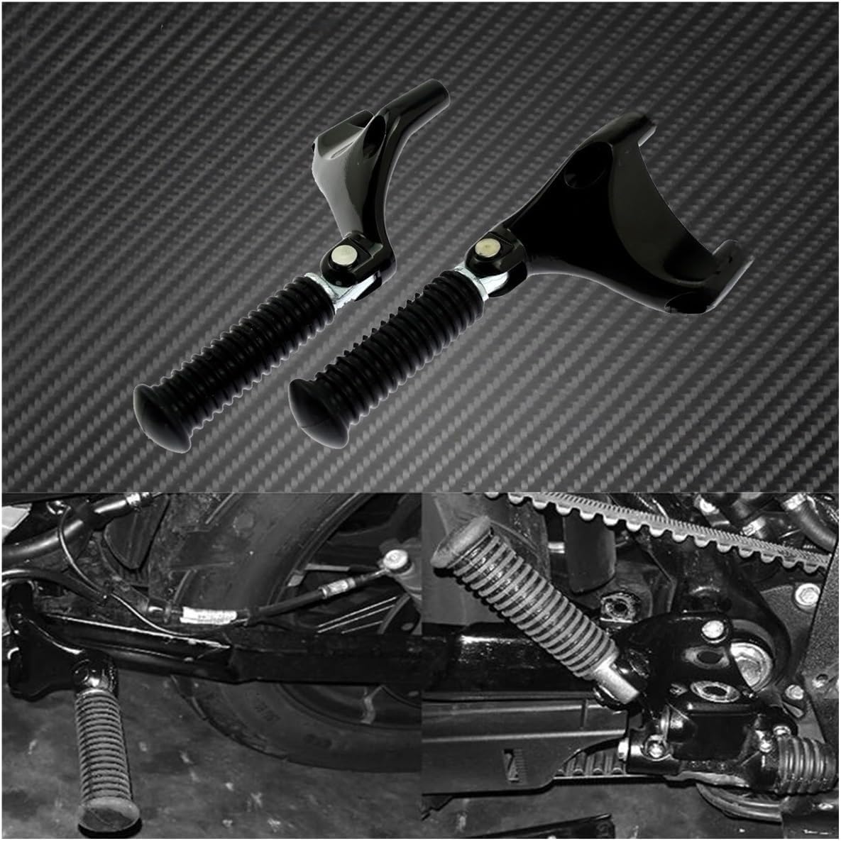 オートバイ パッセンジャー リア フットペグ フットペグ マウント フットレスト ペダル スポーツスター 883 1200 48 7