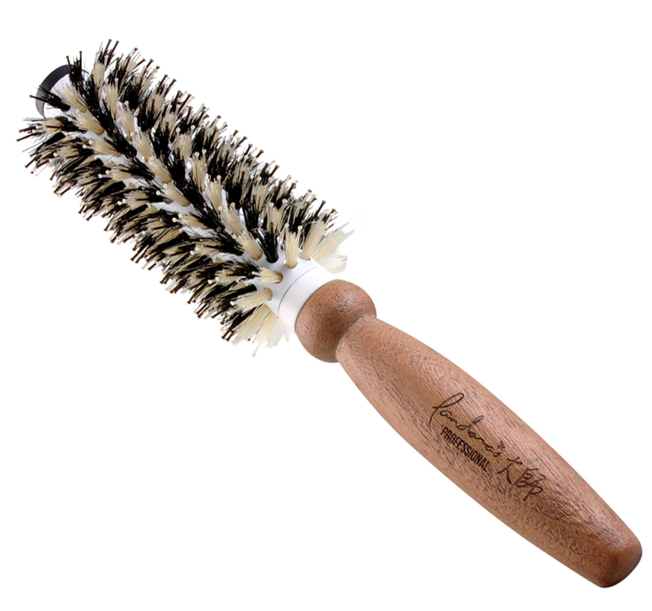 Amazon.co.jp: キヌガワ ヘアブラシ 木製 ロールブラシ 豚毛