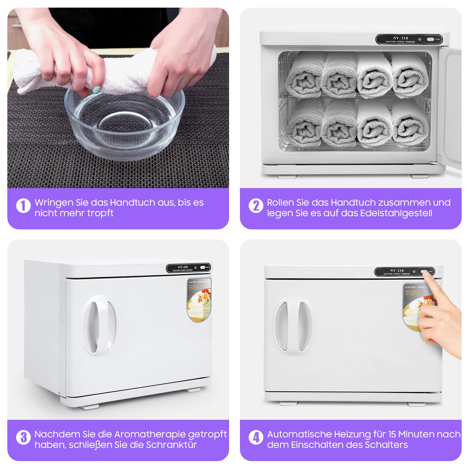 Cocoarm 23L Electric Towel Warmer z Sterylizacją UV do Salonu Fryzjerskiego