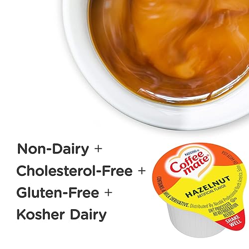 Miniatura 6 de Nestle Coffee Mate - Crema líquida para café, avellana, caja de 50 unidades