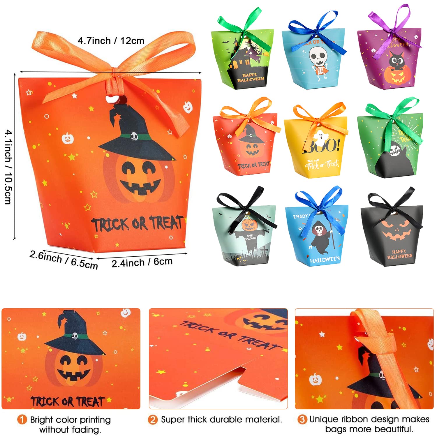 Sac à Bonbons Halloween Legami – Tissu Doux, Motif Kitty, Pliable Avec Poignée