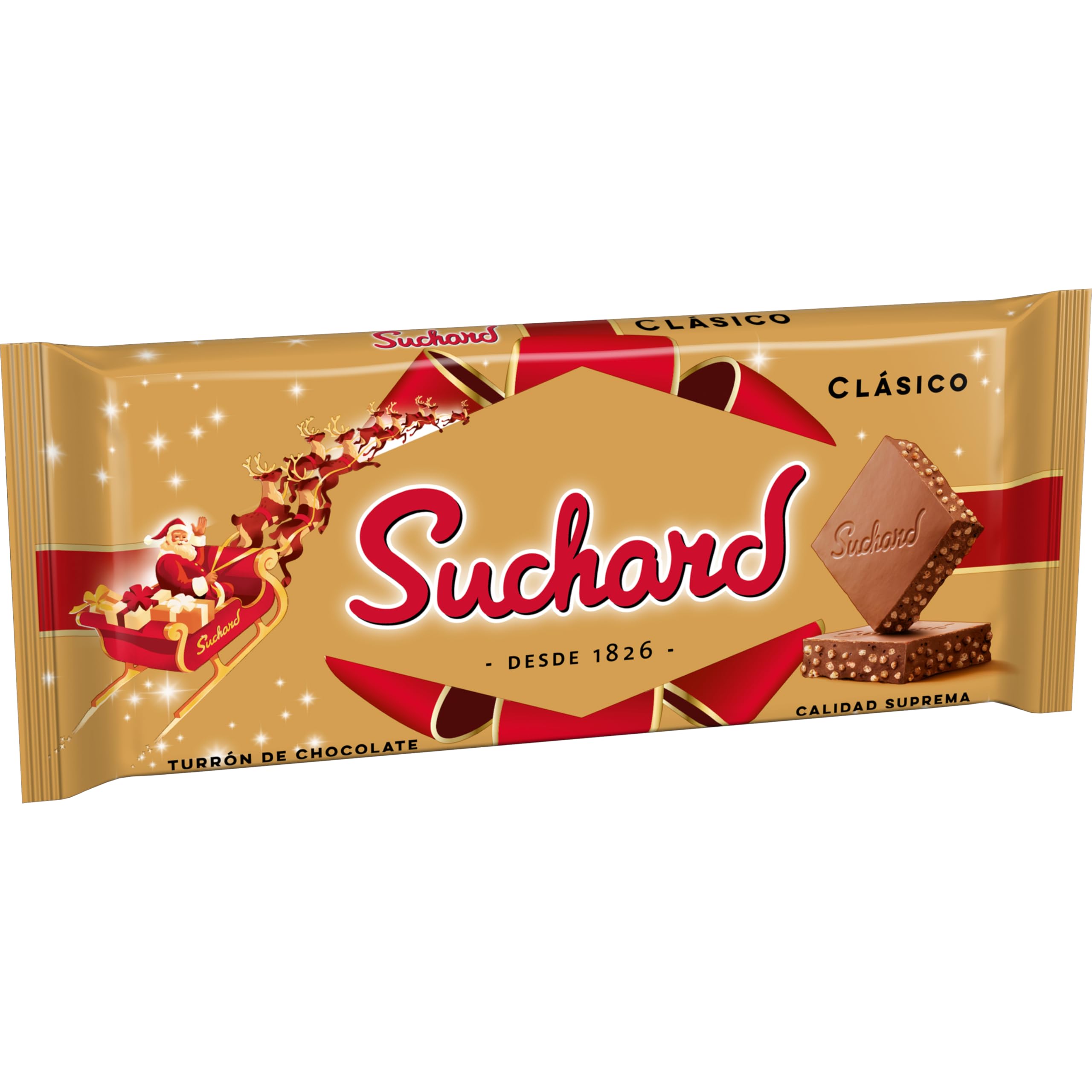 Turrón de Chocolate con Leche y Arroz Inflado Suchard 230 g