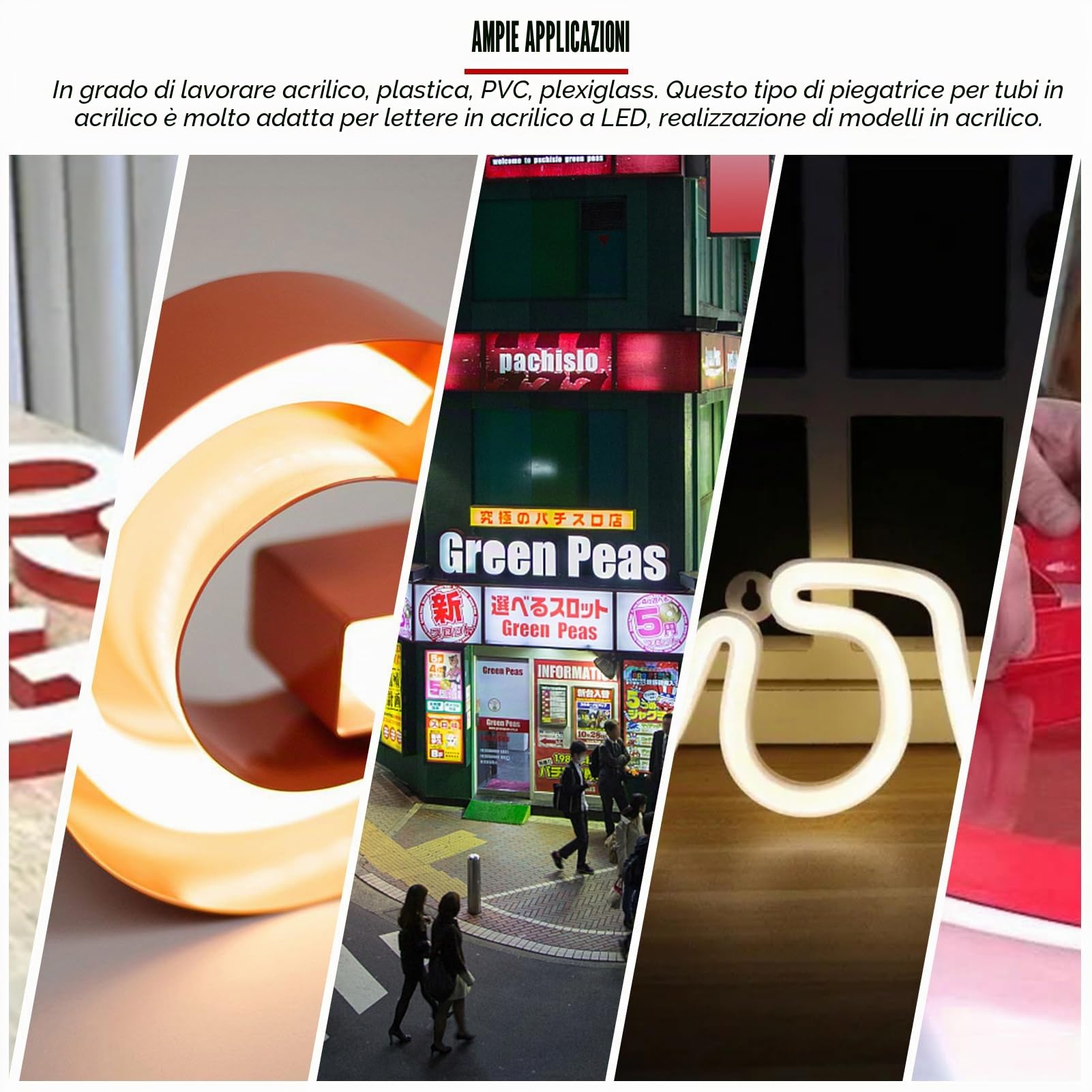 Strumento per piegare lettere in acrilico Strumento per piegare lettere ad angolo luminoso Piegatrice ad arco a temperatura costante 100~240 V(European standard)