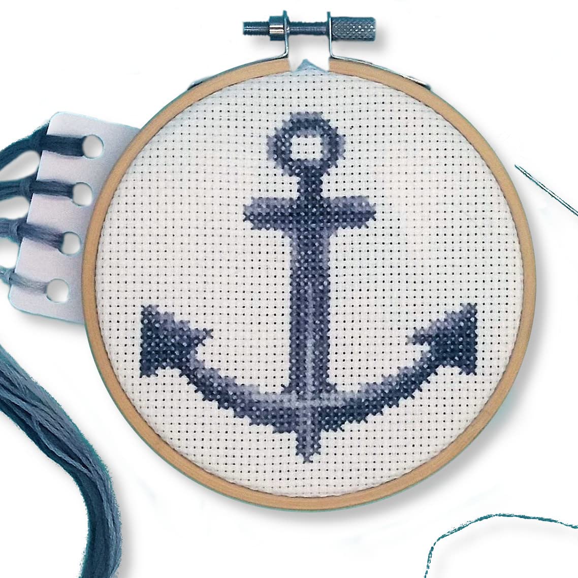 Anchor Cross Stitch Kit With Hoop Beginners Counted Cross Stitch