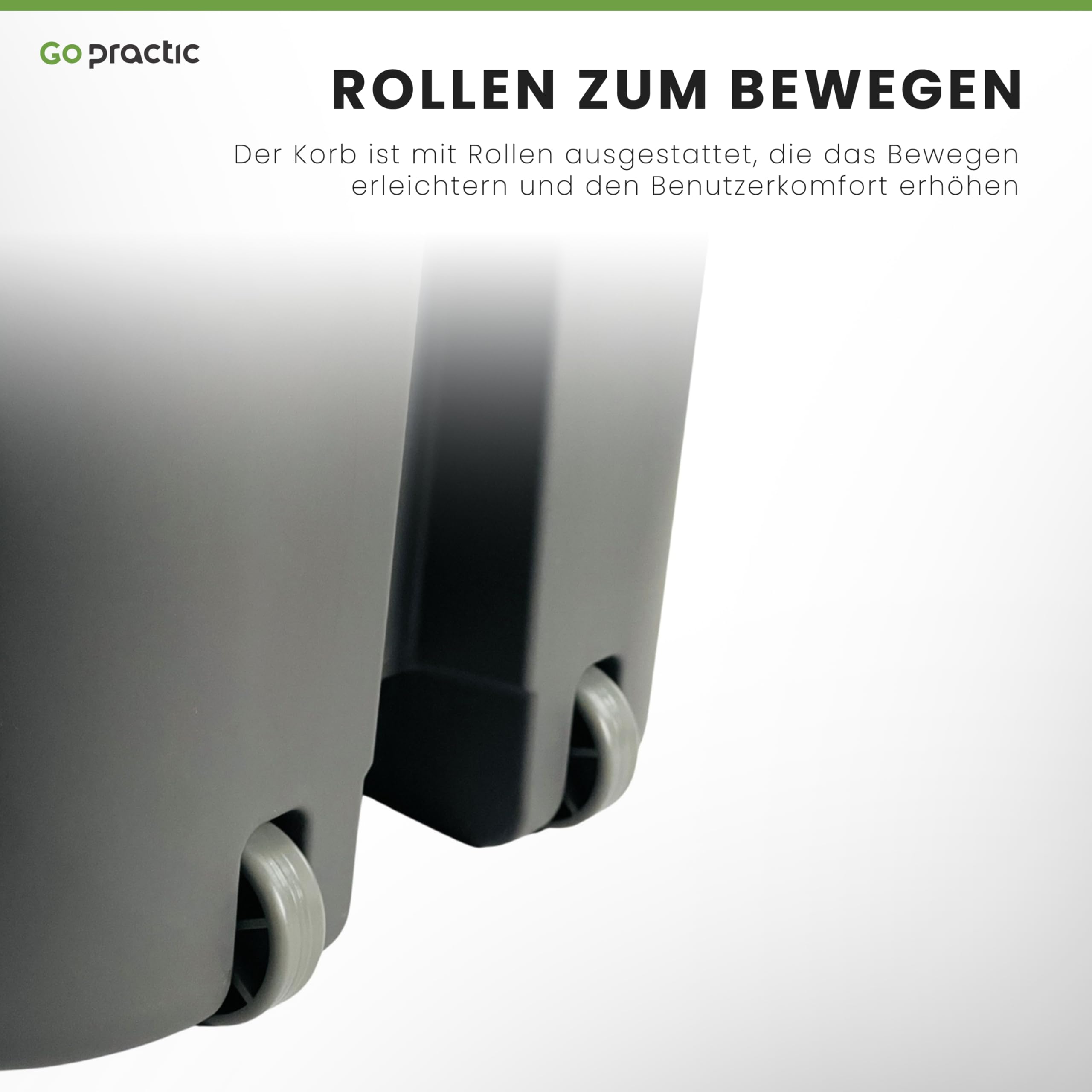 Treteimer Set x40L Grau, Tretmülleimer mit Pedal und Deckel, Mülleimer, Mülltrennsystem für Papier, Kunststoff, Küchenmülleimer Recycling, Küche