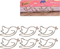 Vista 2 de 100 clips de papel con forma de animal de oro rosa, bonitos clips de papel con forma de conejo, bonitos clips de marcado para suministros