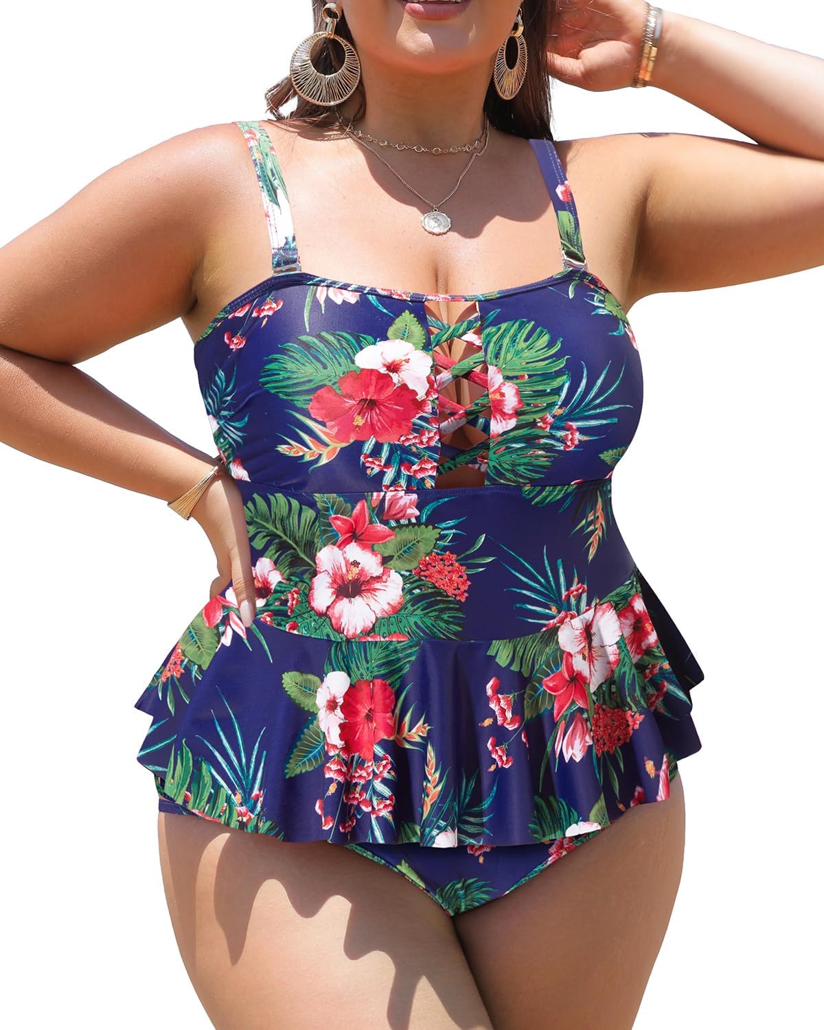 Yonique Plus Size Swimsuits for Women Tummy Control Burkina Faso