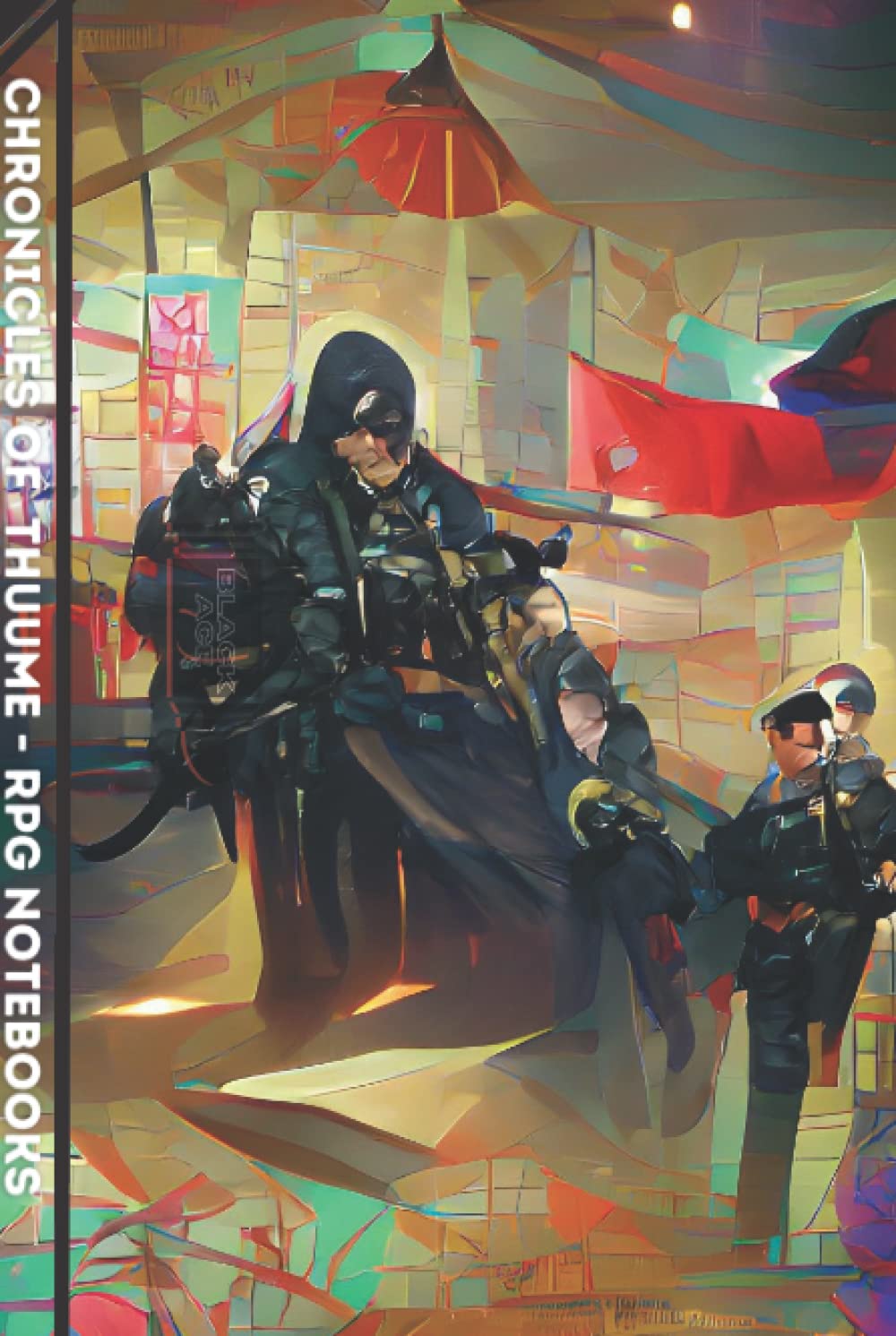 Black Ace - Line/Grid Tabletop Gaming Notebook - C.O.T Hardcover 14 x 10: 240 pages - Lined & Grid Paper