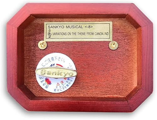 Miniatura 258 de BinkeGG Caja de música con forma de corazón hueco de madera con mecanismo musical Sankyo, melodía: Howl's M0ving Castle (Merry Go Round of Life)