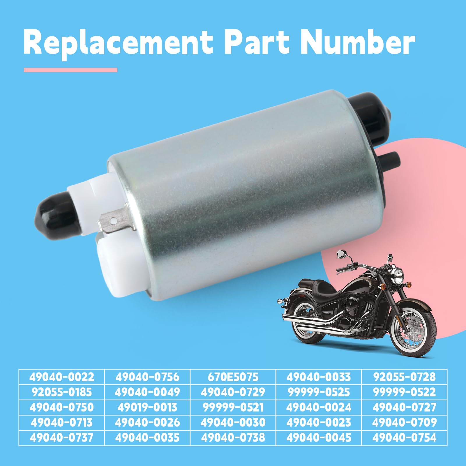 Amazon.com: GLOXTED 49040-0022 Fuel Pump Replacement For Kawasaki