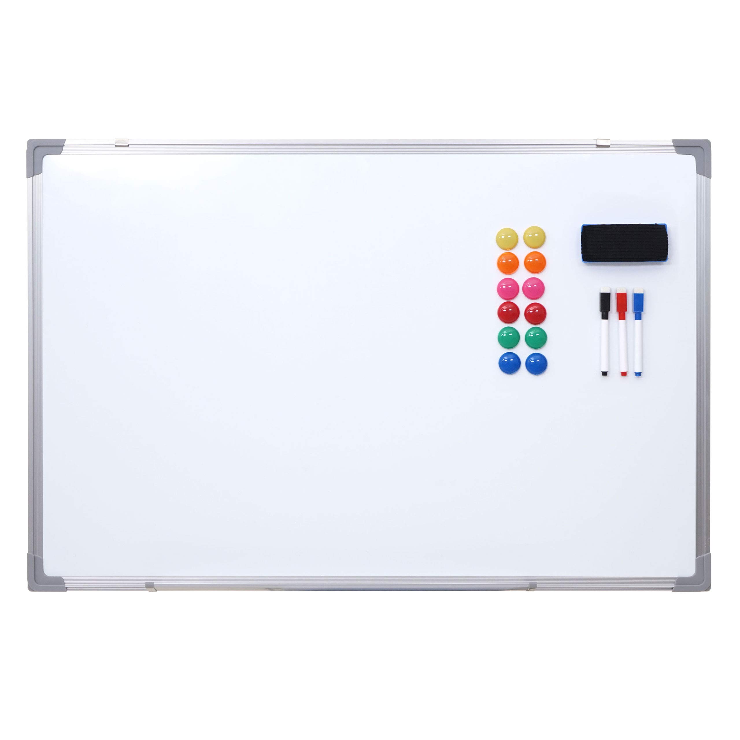 Mendler Whiteboard HWC-C84 Pinnwand, inkl. Zubehör - 90x60cm
