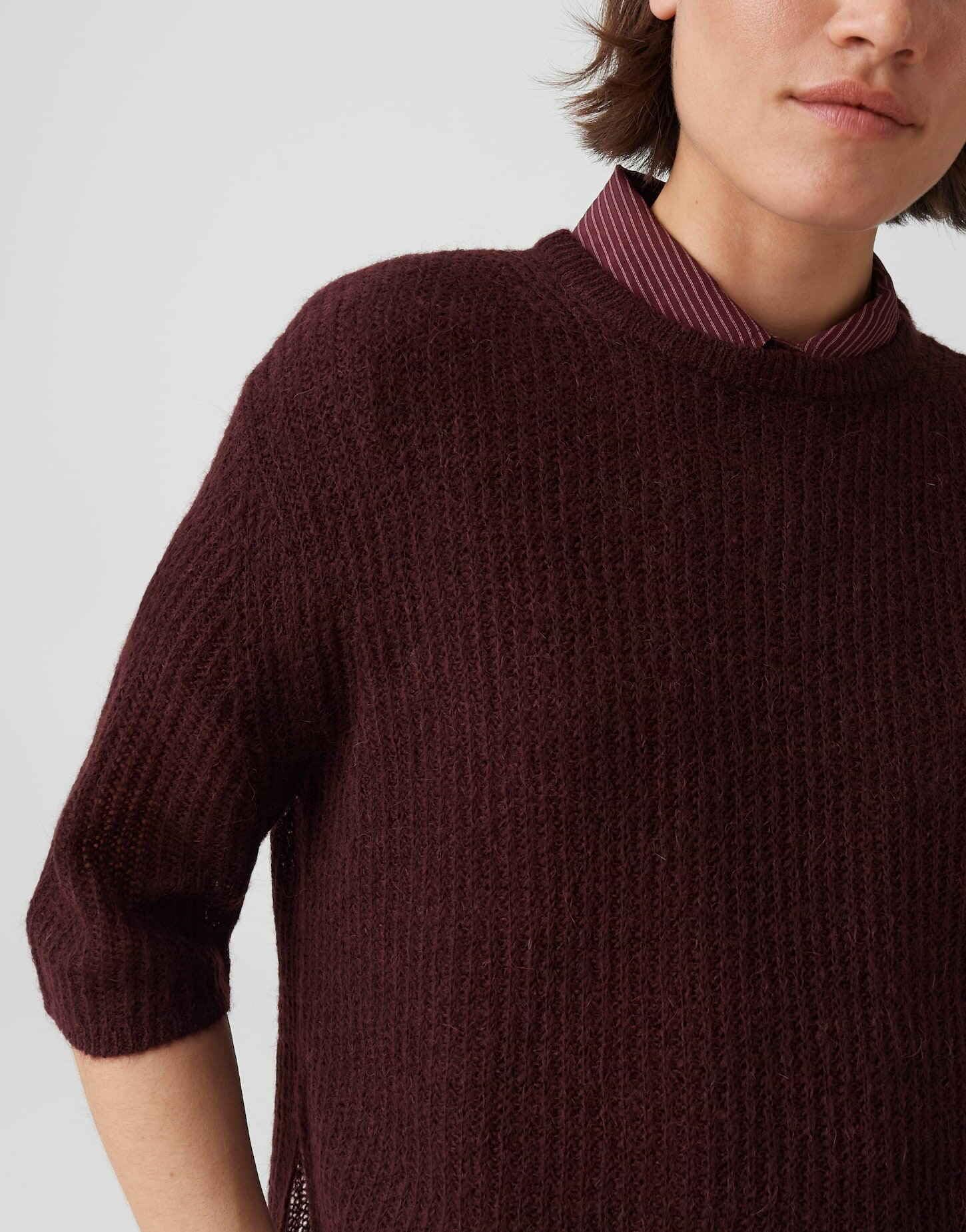 OPUS Damen Pullover | Strickpullover aus hochwertigem Wollmix Regular Fit