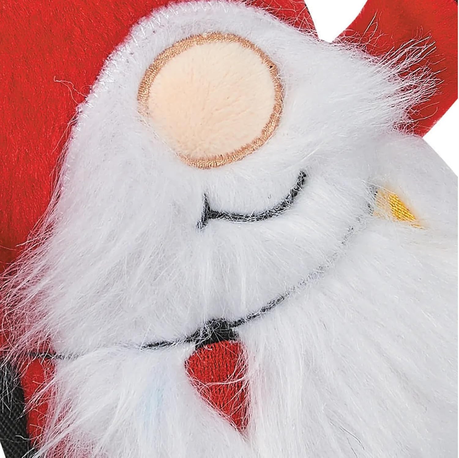 MPP Holiday Dog Toy Santa Light Sewn Decals on Super Cute Soft Squeaker 11" Gifts (Four Santa Toys)