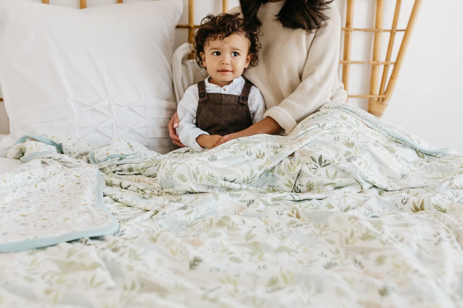 Copper Pearl Jumbo 3-Layer Baby Blanket: Soft Baby Quilts for Boys and Girls | Breathable, Cozy, Toddler Blanket | Baby Quilt for Newborns | 46x46 Premium Polyester/Rayon | Rex