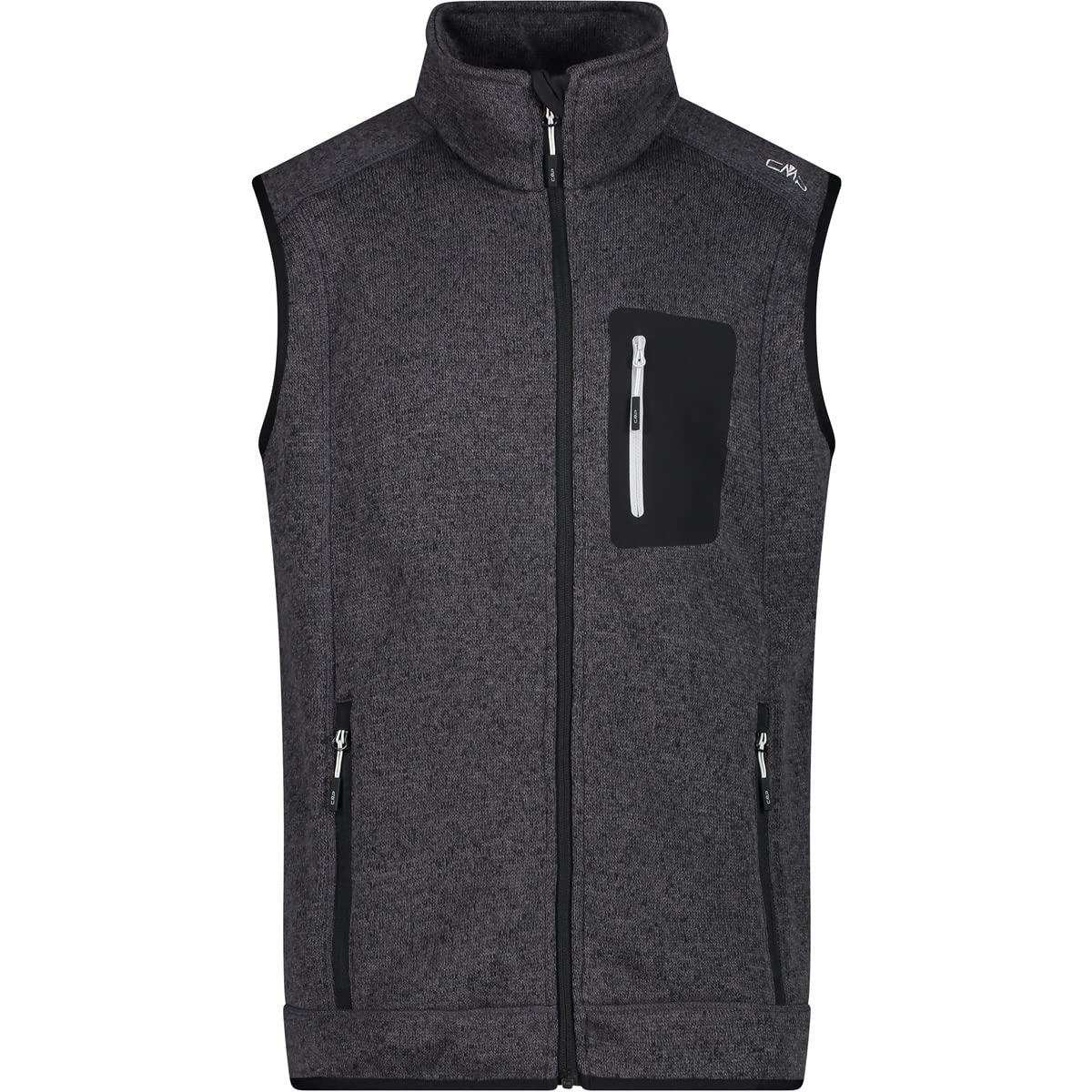 CMP - Man Vest, Black-Glacier, 56