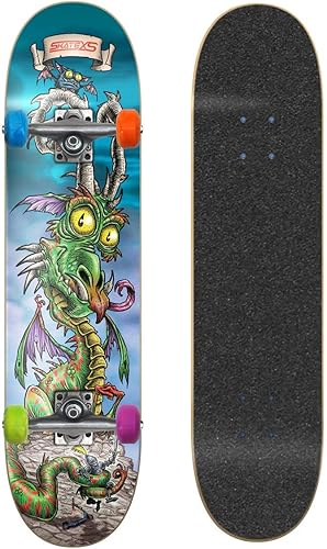 SkateXS - Patineta para principiantes, diseño de dragón