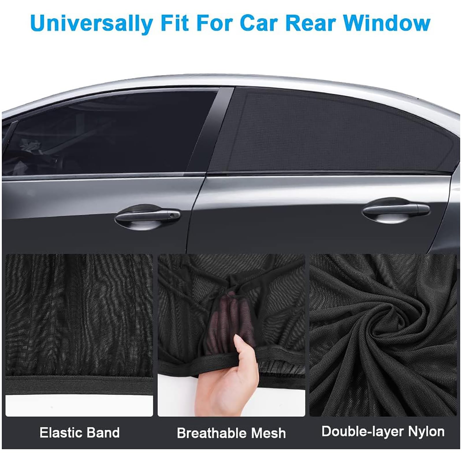 Magnetic Car Side Window SunShades Mesh Shade Blind For Subaru FORESTER - View #6