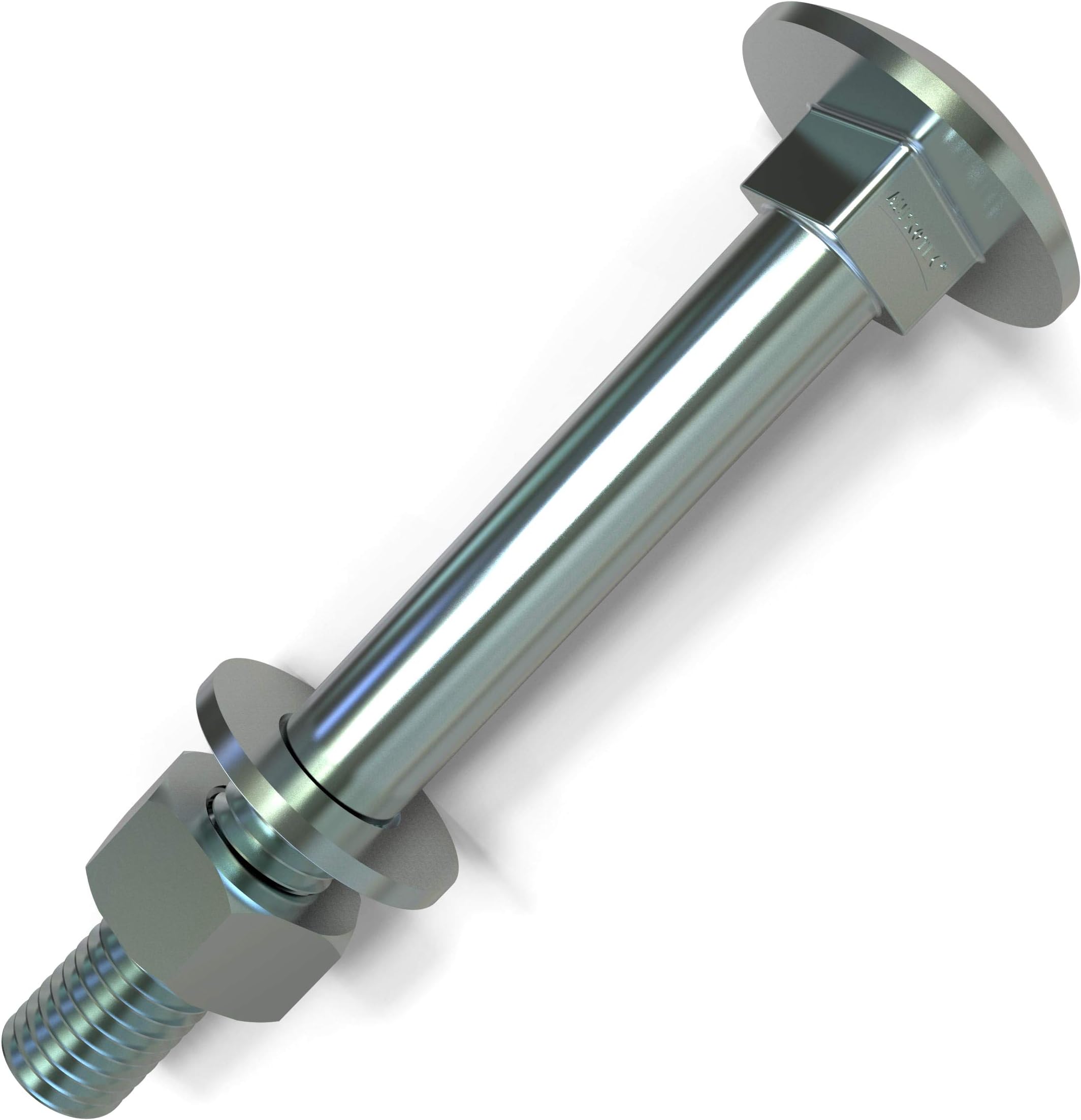 Set 10 Bulloni E Dadi ZP M10 X 150mm Merriway - Testa Rotonda E Collo Quadrato - Foto 11