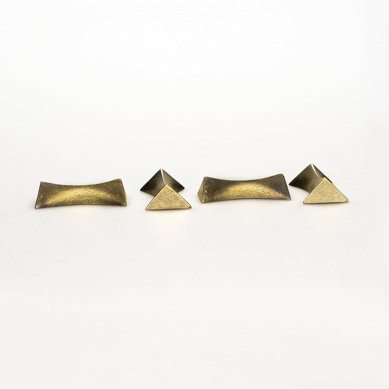 Futagami Solid Brass Chopsticks Rest - Flash Set of 4